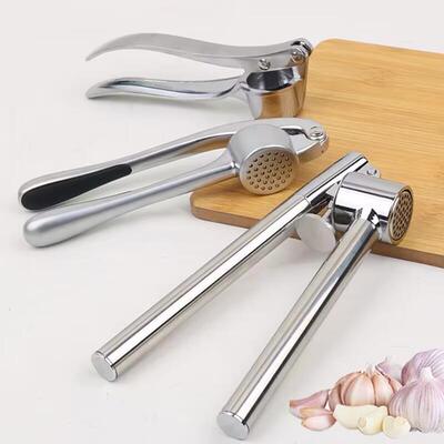 捣蒜器不锈钢蒜泥器 手动压蒜器 厨房家用大号挤蒜蓉压大蒜泥器