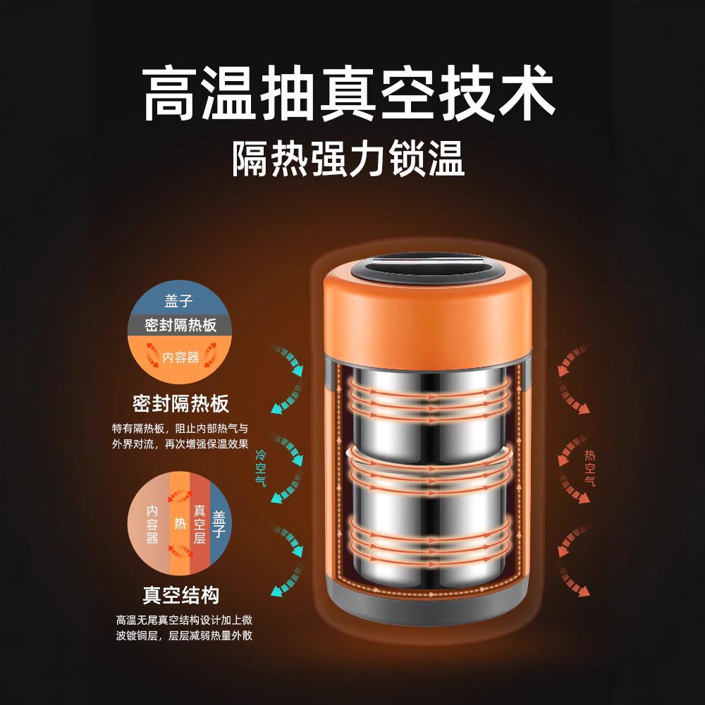 焖烧壶304不锈钢保温饭盒家用保温桶上班族焖烧杯18小时便当盒