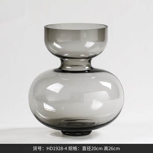 透明花瓶家居花艺west摆件装饰品绿色插花餐桌best客厅 简约摆件