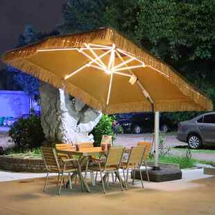 户外遮阳草伞罗马伞太能遮阳伞阳庭院伞侧640立伞花园露台茅户外