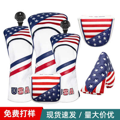 厂家供应USA高尔夫木杆套/铁杆套/直角半圆推杆套高尔夫球杆套