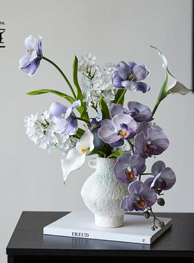 蓝风信诗插花花束结婚手捧花装饰客厅玄关餐桌仿真花假花摆件