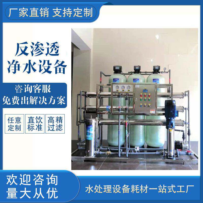 工业RO反渗透净水设备地下水自来水除水垢去离子大流量纯净水厂家