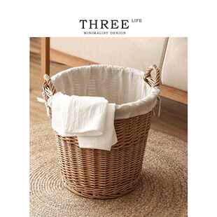 生活·日落·脏衣服篮柳条脏衣服篮洗衣篮脏衣服储物篮家庭b|暮光