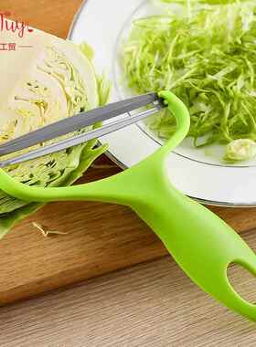 采购产品多功能卷心菜磨碎器，宽口卷心菜，瓜和水果削皮刀，紫色