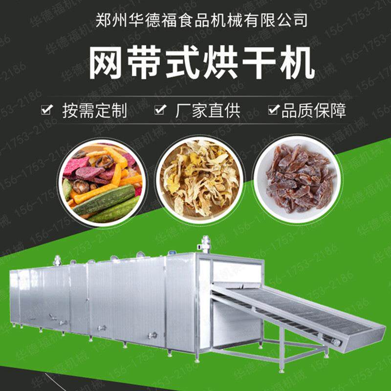 华德福网带式干燥机连续式烘干机设备操作简便水果蔬菜烘干机