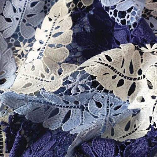High Quality Elegant Hollow Lace Art Fabrics For Diy Sewing
