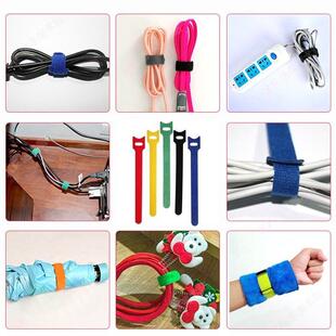 Self Nylon Ties Velcro Tape Cable Loops Hooks Adhesive