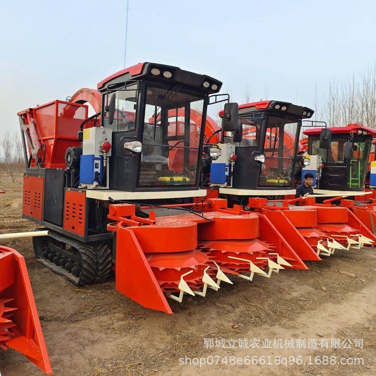 履带圆盘玉米青储机小型全新履带青饲料收获机履带玉米牧草收割机