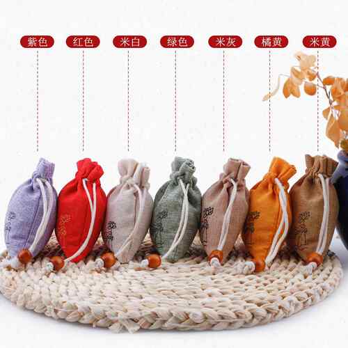 新款直销现货抽绳麻布束口袋收纳首饰香熏香包梳子麻布袋可印刷 L