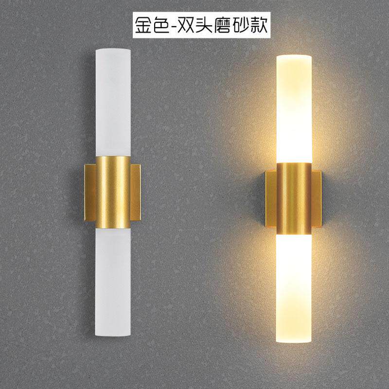 现代简约墙壁灯客厅卧室线条灯轻奢上下照金属创意楼梯亚克力阳台