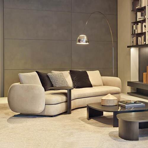 Poliform沙发布艺客厅大小户型弧形异形直排转角意式极简新款简易