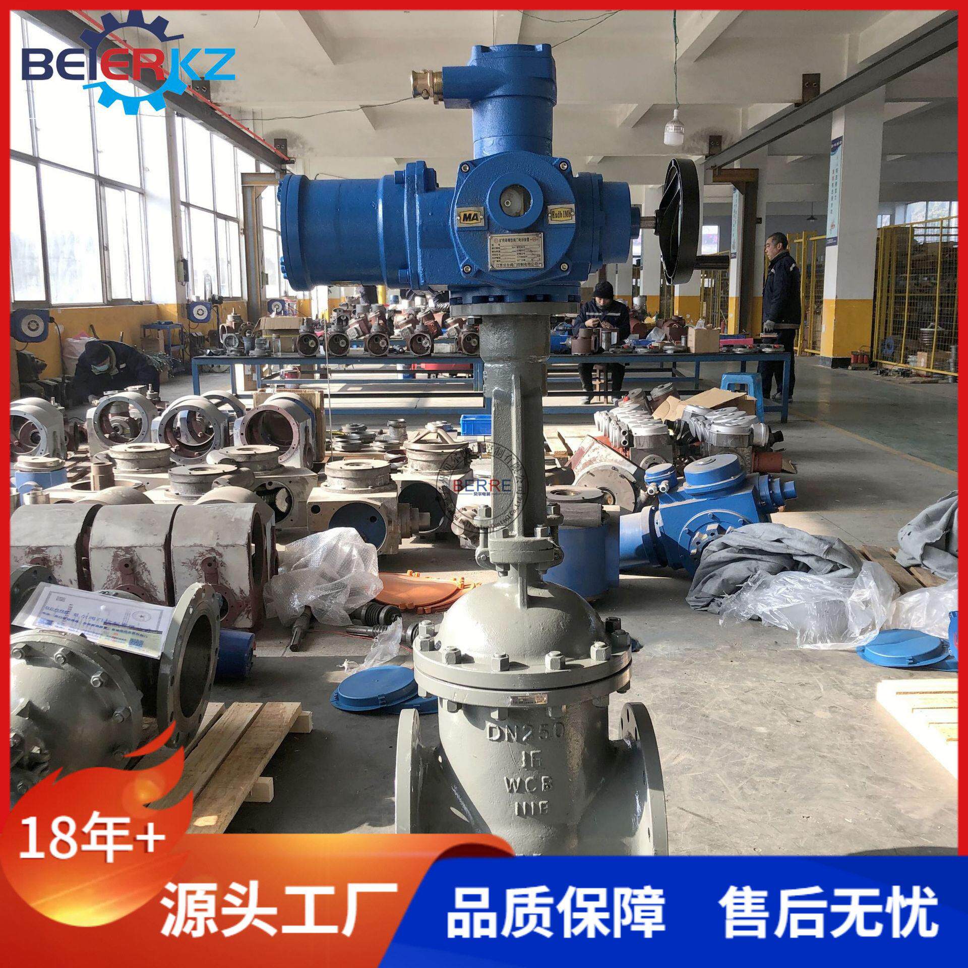 矿用电动闸阀隔爆型手电两用铸钢楔式闸阀MZ941H-25C DN125