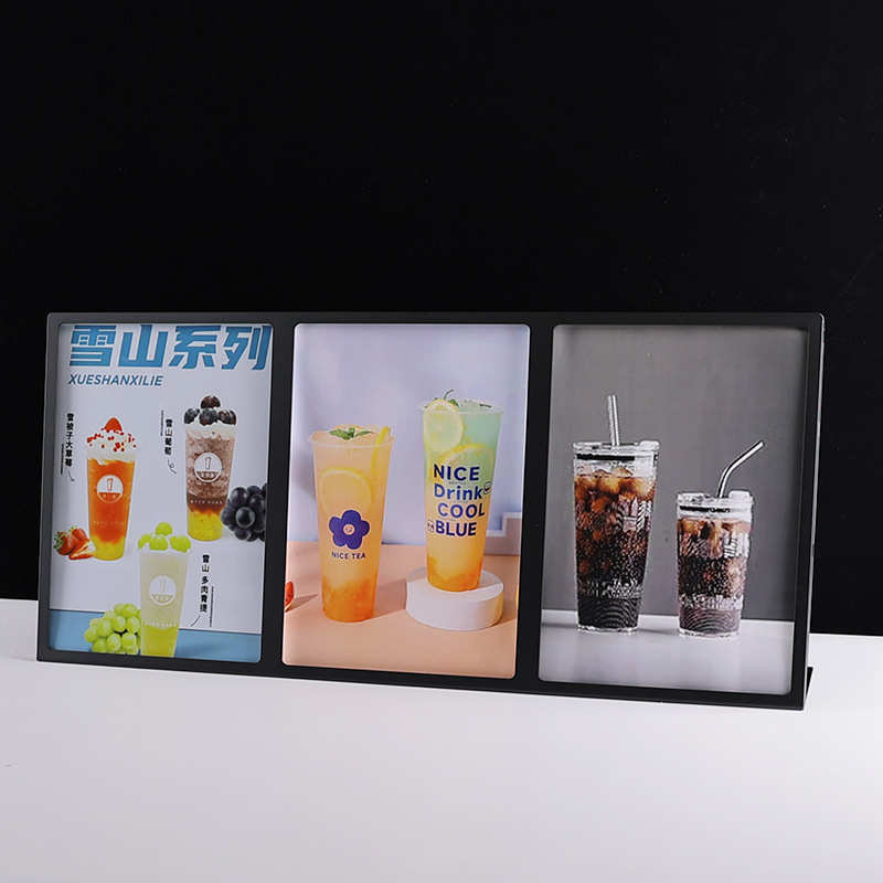 台卡展示牌桌面广告牌台牌展示架价目表桌面立牌A4点单牌展示牌