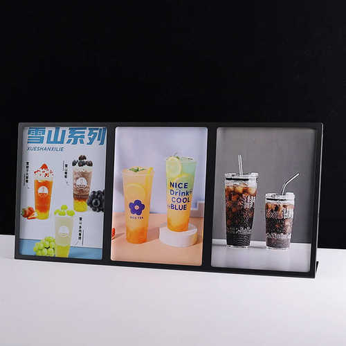 台卡展示牌桌面广告牌台牌展示架价目表桌面立牌A4点单牌展示牌