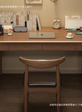 实木窄书桌40/50cm宽极窄简易学习电脑桌小户型卧室长条窄款桌子