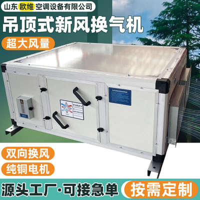 新风系统商用全热交换器医院地下室通风排风双向流工业新风换气机