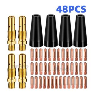 气保焊枪MIG焊枪配件保护套KP1939 1保护咀连接杆导电嘴48PCS