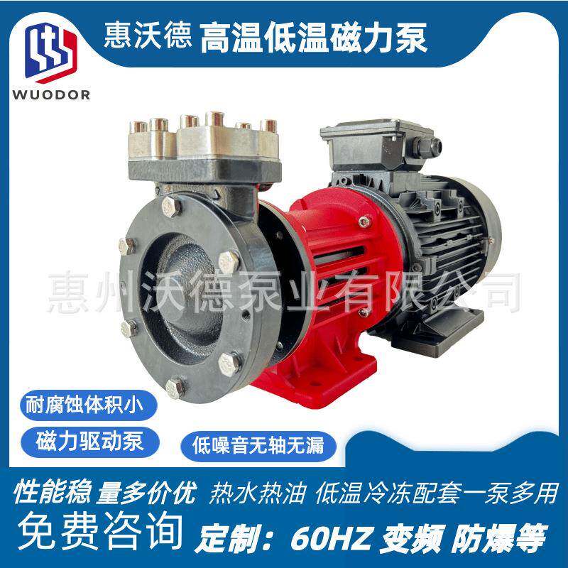 415V高温磁力泵惠我都不锈钢卧式无泄漏化工热水导热油磁力驱动