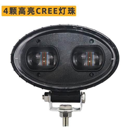 一字红蓝光高亮超聚光LED叉车警示灯12~80V叉车安全区域信号灯