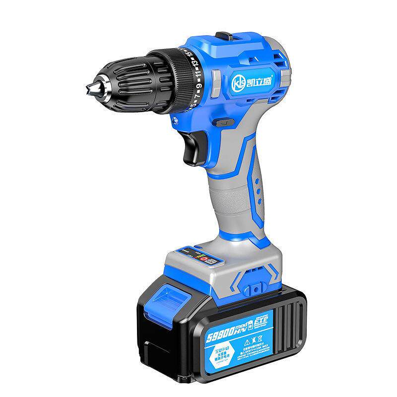 重载型无刷手电钻大功率充电转锂电冲击钻多功能通用大亿电池