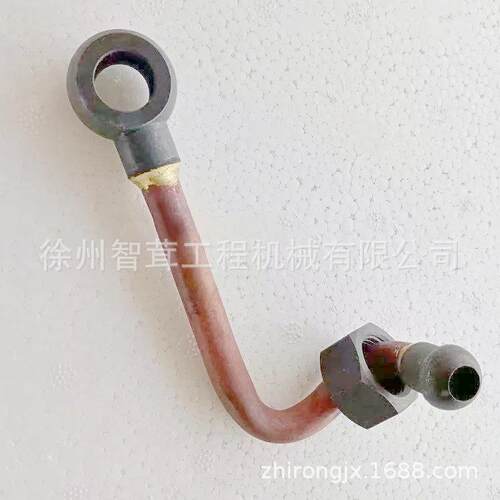徐工 柳工 压路机分动箱油底壳回油管 铜管 连接管 配件