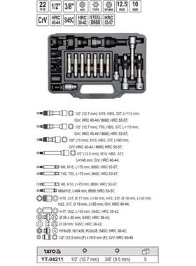 易尔拓原装汽修汽保工具22件发电机拆卸组套发电机组维修YT-04211
