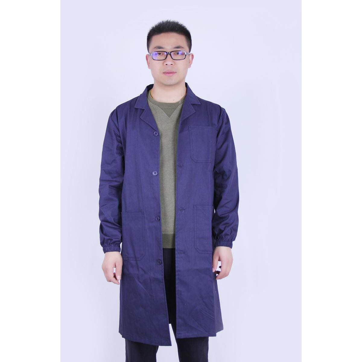 高档10%0全起棉不球厚款长袖白大褂工作服短袖大褂纯棉医生服护士