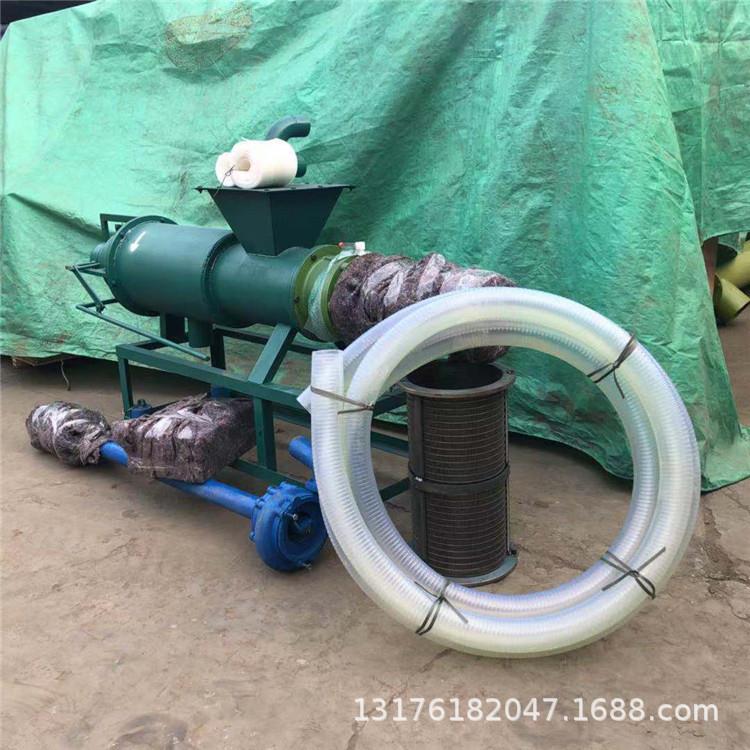 干湿分离猪粪鸡粪牛粪加细筛网脱水机两相电不锈钢自吸固液分离机