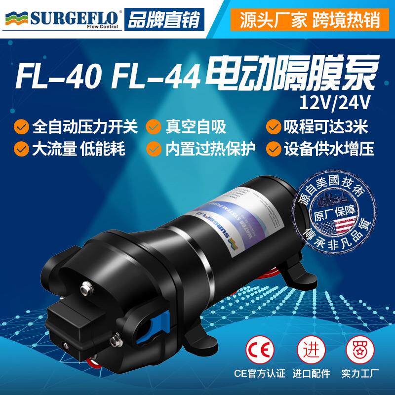 FL-4012V24V直流小型隔膜船用泵灌装机泵农用全自动抽水泵