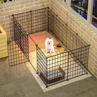 Foldable Pet Playpen Iron Fence Puppy Kennel dog cage