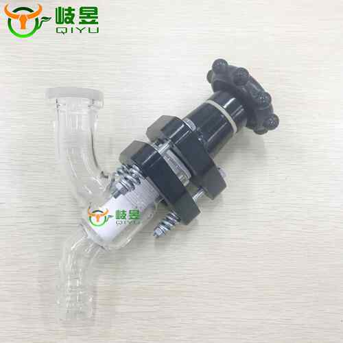 岐昱实室玻璃仪器双连接阀厂家直10L销50L层验玻璃反应A阀釜连接