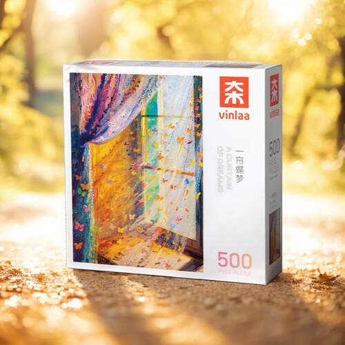 VINLAA为?拼图500片小确幸成人diy益智油插画儿童潮玩具男女礼品