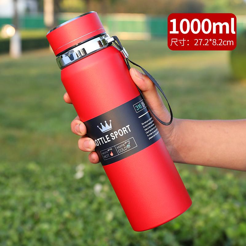 316不锈钢保温杯男女大容量车载便携杯子泡茶商务杯运动水瓶800ml