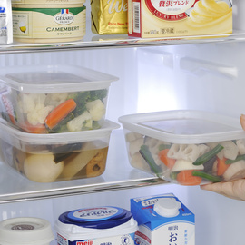 inomata冰箱收纳盒装菜储物盒分装盒，食物保鲜盒冰柜冷冻专用大葱
