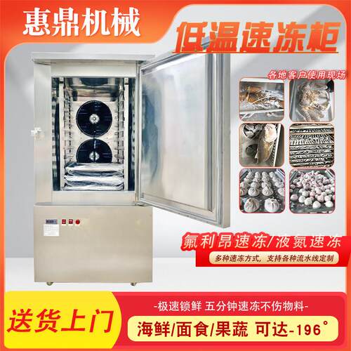包子饺子氟利昂速冻柜蔬菜条水果丁速冻生产流水线鲳鱼速冻机