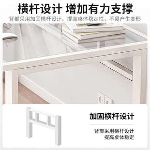 钢化玻璃办公桌简约学生书桌家用写字台桌 电脑桌台式