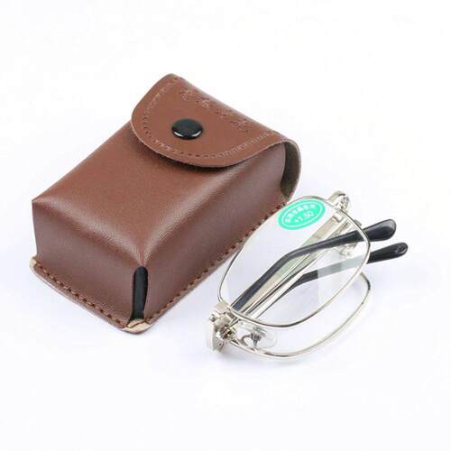 Portable Metal Foldable Reading Glasses Ultralight Men Busin