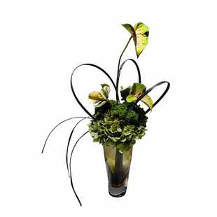 现代简约仿真花艺桌面摆件样板房售楼处客厅餐桌茶几桌绿植装 饰品