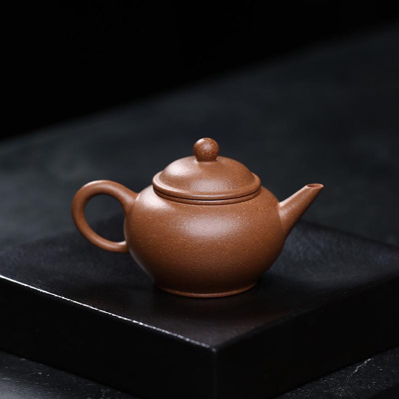 茶壶宜兴紫砂壶传统手工降坡泥水平壶家用小品茶壶茶具单人手把壶