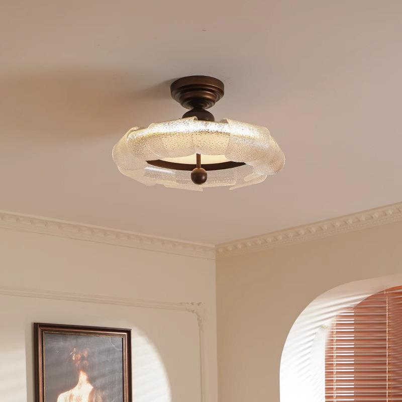 卧具室吸顶灯中古27671风美房复古主卧室灯简约大气法式设计师书