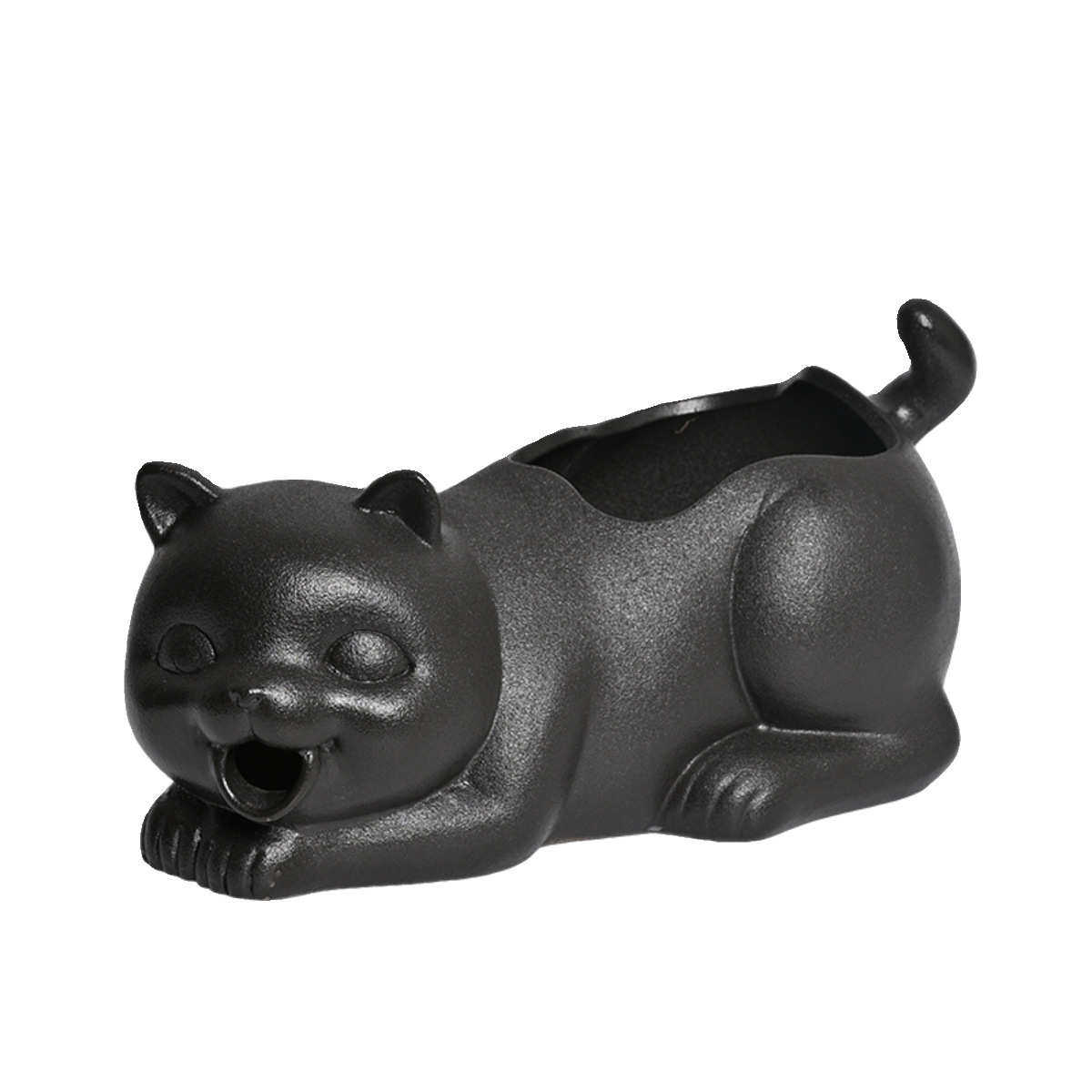 陶瓷动物喵星人流水摆件鱼缸装饰出水口水培绿植花瓶沼泽生态过滤,宠物/宠物食品及用品,造景/装饰,淘宝优惠券,粉丝福利购,淘宝优惠卷