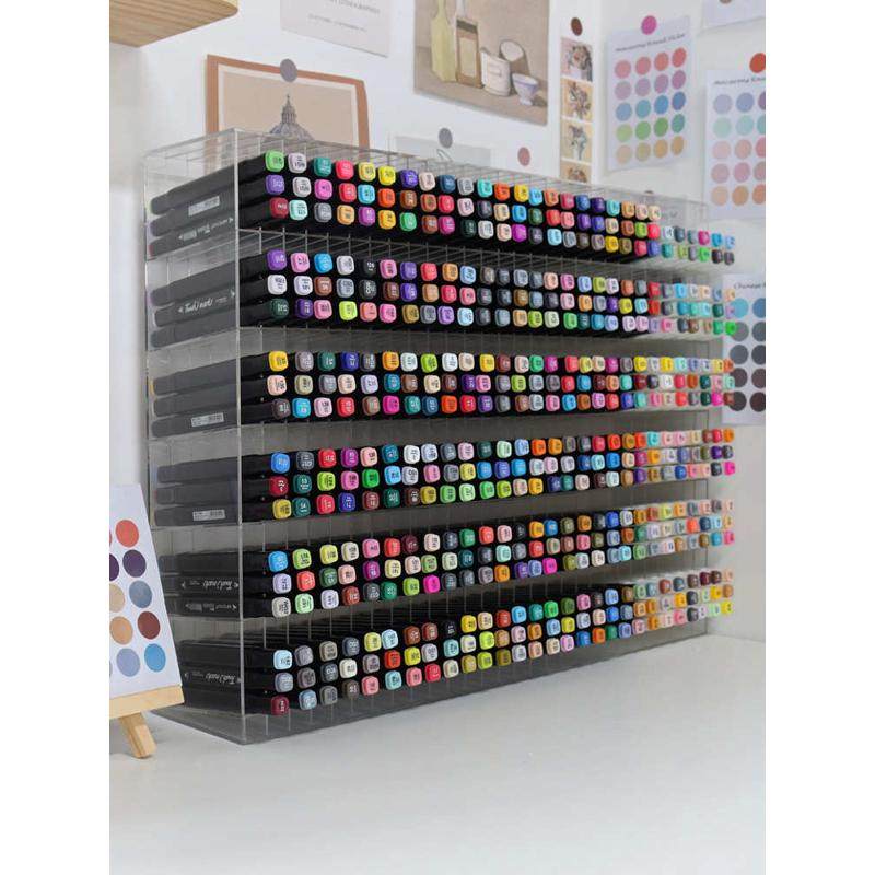 丙烯马克笔收纳架斜插式笔架展示架桌面彩笔文具店支架美术画笔收,文具电教/文化用品/商务用品,笔架,淘宝优惠券,粉丝福利购,淘宝优惠卷
