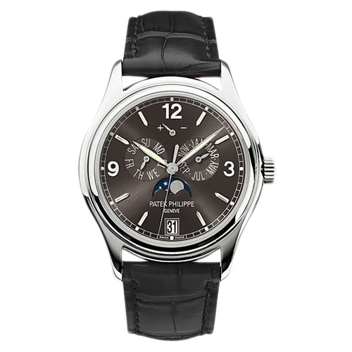 [9.8新]百达翡丽复杂功能时计18K白金自动机械手表男5146G-010