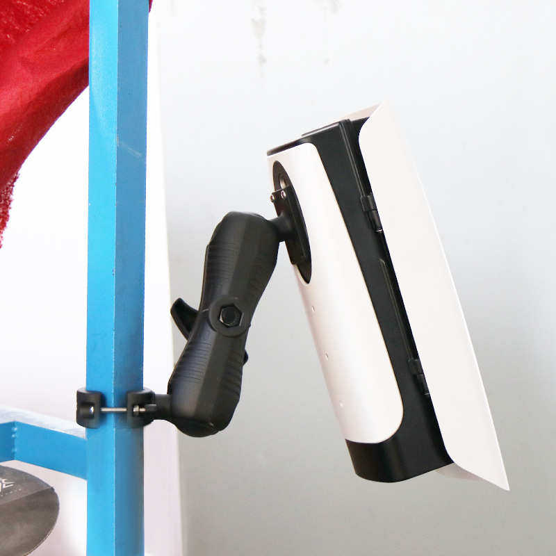 重型车载工业电脑固定支架2.25“球头兼容30-51直径异形圆管底座