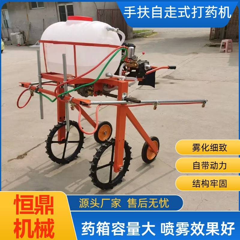 厂家供应自走式汽油柴油打药机手扶式小麦蔬菜玉米喷雾器喷药机