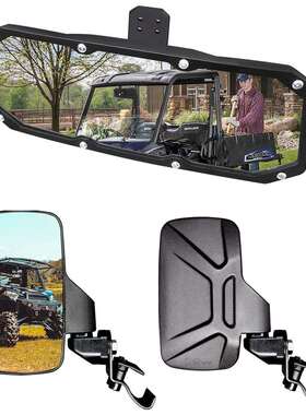 FLYQUICK电商UTV侧镜与PolarisRanger兼容中央镜组合