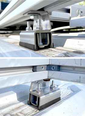 跨MVO境新品房光车支伏支架舶露营车顶箱稳船定架不锈钢固定光伏