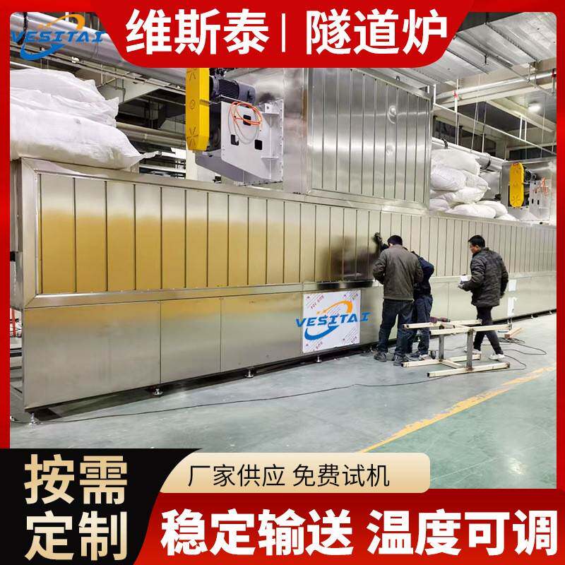 隧道炉食品隧道炉不锈钢隧道炉热风循环烤鱼隧道炉干线输送烘干线