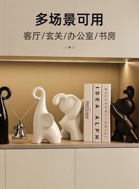 轻奢风创意饰桌面象231004摆视饰家居饰品客厅电大柜高档酒柜装乔